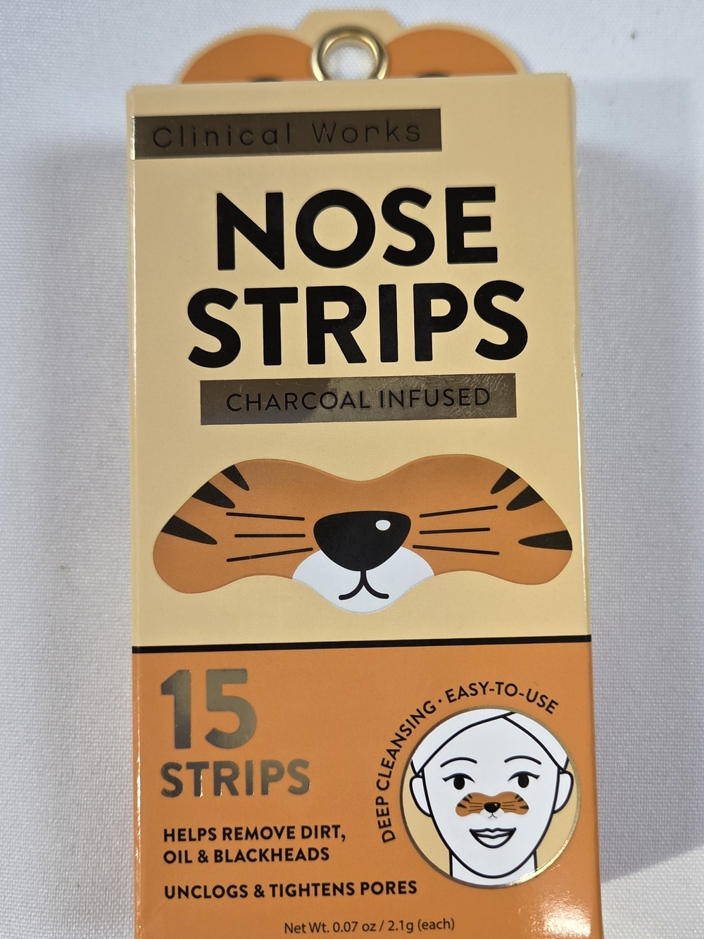 Clinical Works Charcoal Nose Strips 15ct Blackhead Remover Pore Cleanser
